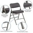 thumbnail image 5 of Flash Furniture Hercules Adult Triple Braced & Double Hinged Folding Chairs, Set of 4, Gray, 5 of 15