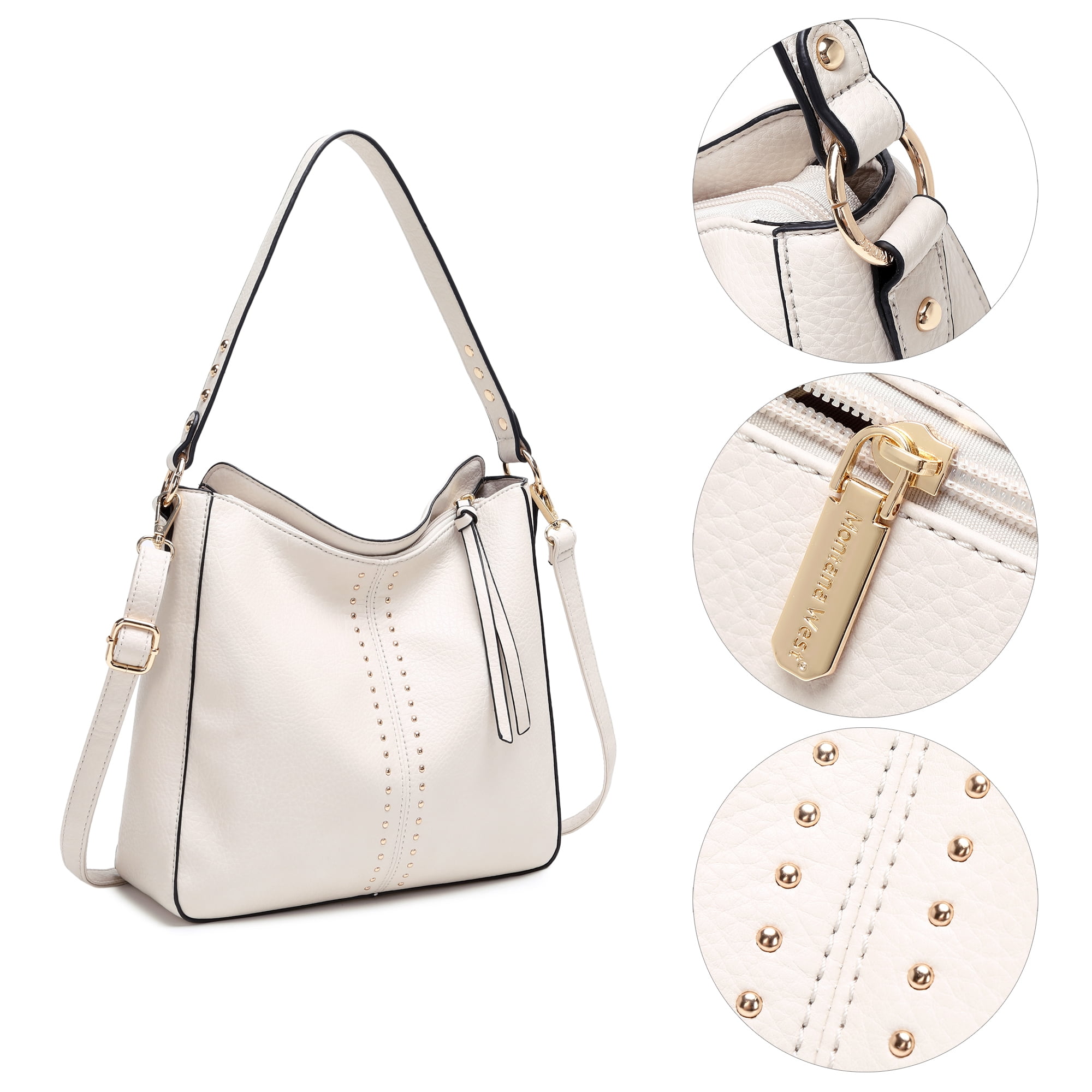 Montana West Hobo Bag for Women Crossbody Purse and Handbags Ladies Chic Shoulder Bags, Beige