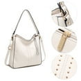 thumbnail image 7 of Montana West Hobo Bag for Women Crossbody Purse and Handbags Ladies Chic Shoulder Bags, Beige, 7 of 7