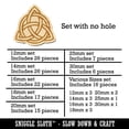 thumbnail image 2 of Celtic Triquetra Knot Outline Wood Mini Charms Shapes DIY Craft Jewelry - No Hole - 20mm (15pcs), 2 of 7