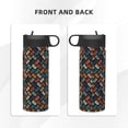 thumbnail image 3 of Yiaed Retro Tape Print Water Bottle with Straw Lid, Stainless Steel Double Wall Insulated Water Bottle | Leak-Proof and Spill-Proof Water Bottle, 3 of 8