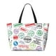 thumbnail image 2 of Fotbe Stamp Set Collection Bolsa de Viaje para Playa - Resistente al Agua, Bolsa Tote de Gran Capacidad y Ligera con 7 Bolsillos para Mujeres y Hombres, 2 of 7