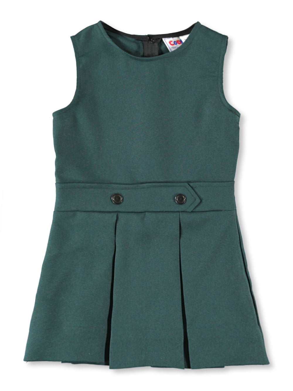 Cookie's Little Girls' Bib Front Jumper with Kick Pleats (Sizes 2 6X