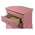 thumbnail image 2 of Glory Furniture Louis Phillipe Night Stand in Pink Color, 2 of 5