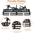 thumbnail image 5 of Soccer Medal Hanger I Can and I Will Medal Holder Personalised Medal Hangers for Soccer Player Wall Mount Iron Ribbon Hook Hanger Decor Gift for Football Athletes Kids Boys DIY, 5 of 7