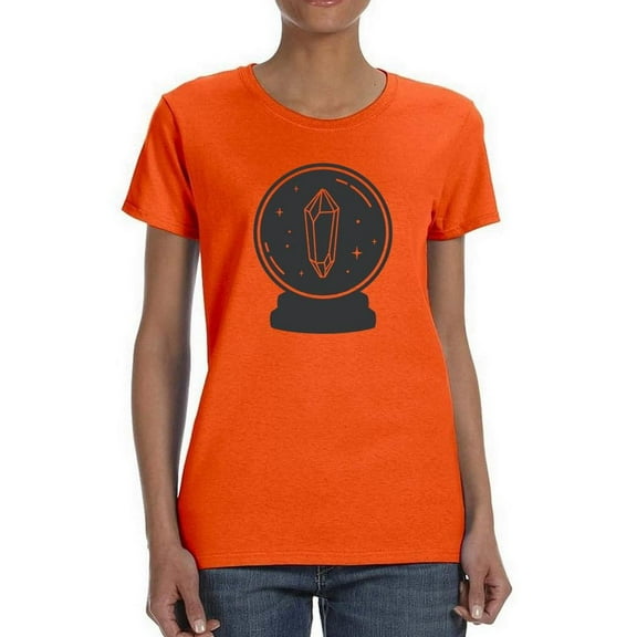 Magic Crystal Ball Shaped T-Shirt Women -Image by Shutterstock, Female x-Large