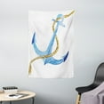 thumbnail image 1 of Anchor Tapestry, Watercolor Beach Things Artistic Coastal Design Ocean Adventure Journey, Wall Hanging for Bedroom Living Room Dorm Decor, 40W X 60L Inches, Pale Blue Pale Coffee, by Ambesonne, 1 of 2
