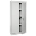 thumbnail image 4 of Sandusky Value Line Heavy-Duty All Welded Steel Garage Storage Cabinet, Dove Gray, 4 of 6