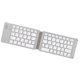 thumbnail image 3 of Teclado inalámbrico plegable, teclado portátil de tamaño de bolsillo de larga espera recargable para teléfono inteligente, tableta, portátil, viaje, blanco, 3 of 5