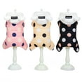 thumbnail image 2 of Warm big polka dot four-leg cotton coat, 2 of 10