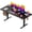Black4, variant on Huuger 48 x 28 Large Electric Standing Desk, Height Adjustable Desk, 27.6" Deep Desktop, Stand up Gaming, 2 Hooks, 3 Preset Heights, for Home Office, Grey