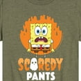 thumbnail image 3 of SpongeBob SquarePants - SpongeBob Scaredy Pants - Toddler And Youth Short Sleeve Graphic T-Shirt, 3 of 6