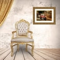 thumbnail image 3 of Jenny Rainbow Fine Art 24x17 Gold Ornate Wood Framed with Double Matting Museum Art Print Titled - Red Retromobile Morris Minor, 3 of 4