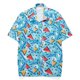 thumbnail image 2 of Camisa hawaiana para hombre, cuello vuelto estampado a la moda, manga corta de secado rápido, camisa con botones para hombre para salida a la playa, triángulos S, 2 of 5