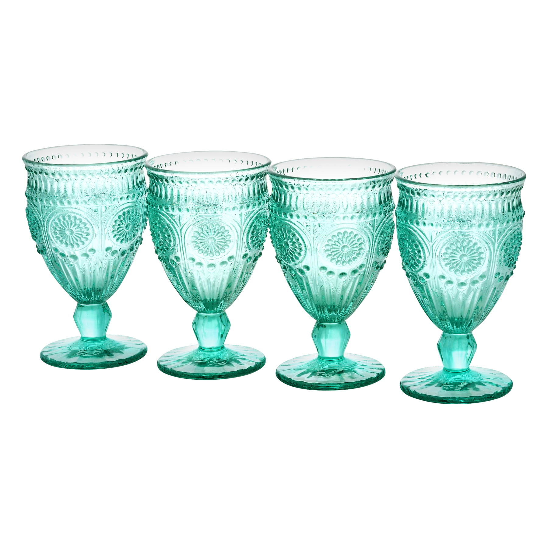Adeline-Turquoise Small Fruit Dessert Bowl by Pioneer Woman Glass
