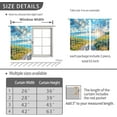 thumbnail image 6 of Beach Sea Ocean Kitchen Curtains Summer Ocean Short Tier Curtain for Kitchen Country Short Cafe Tier Curtains Decor for Living Dining Bathroom Room Seascape Hawaiian Theme 2 Panels Set 26"x 36", 6 of 6