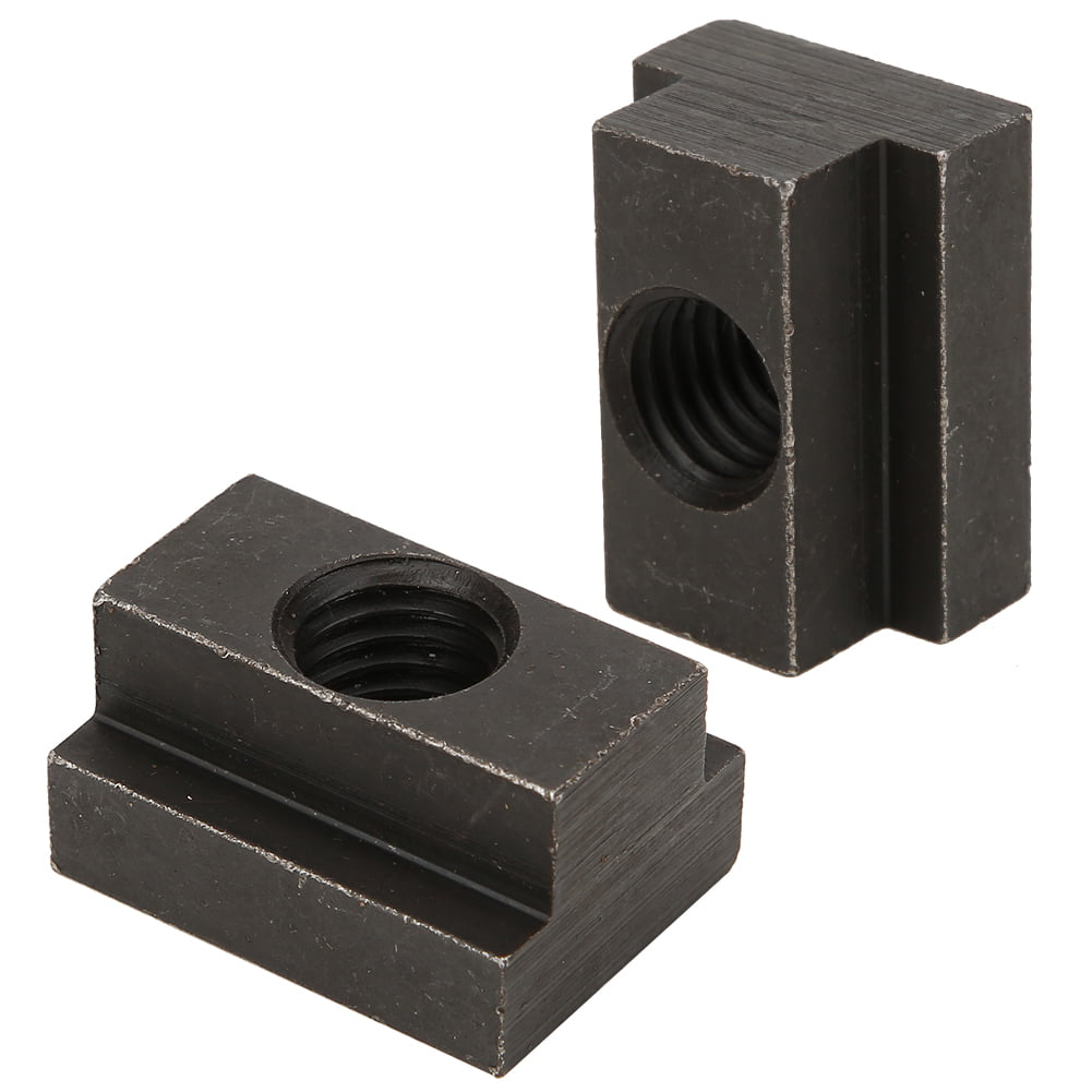 Prevent the Stud from Protrusion T Sliding Nut Block Clamping Table Slot Nut with Black Oxide Finish Used for T-slot Aluminum Extrusions to Connect Other Parts T Slot Nuts 