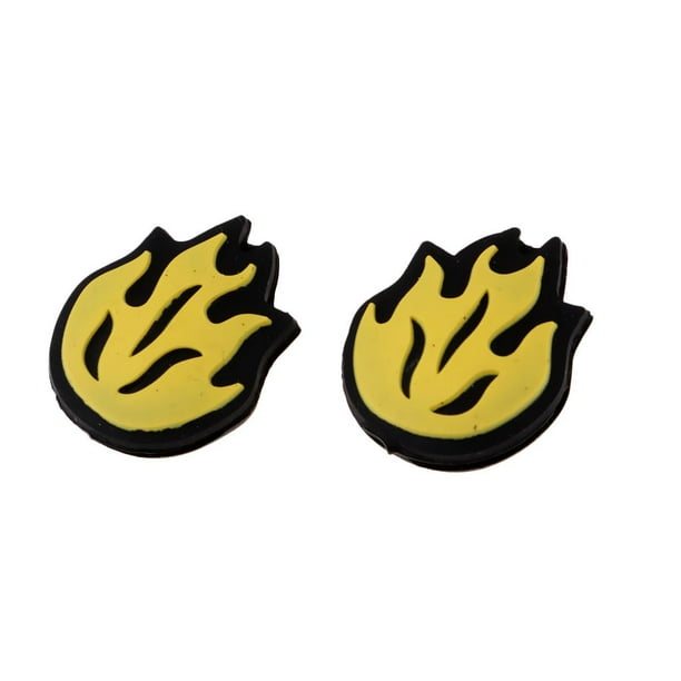 Paquete de 2 amortiguadores de tenis | Amortiguadores de silicona para tenistas | Novedad Amarillo