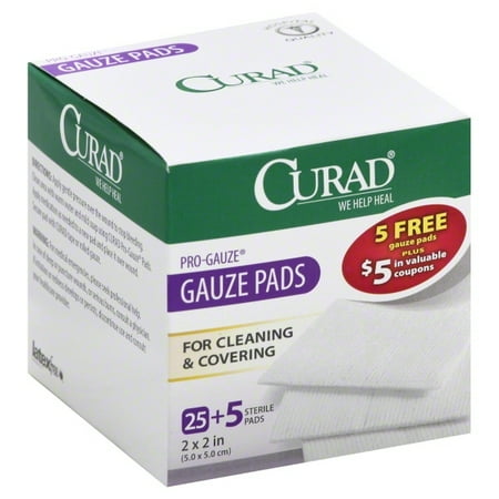 curad small gauze pads 25 count walmart com
