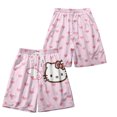 thumbnail image 1 of 3D New HelloKitty Sanrio Hello Kitty Shorts Printed Sports Quick Dry Thin Loose Beach Pants, 1 of 5