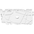 thumbnail image 2 of 20"W x 13 3/8"H x 2"ID x 7"C x 1"P Novo Architectural Grade PVC Contemporary Ceiling Medallion, 2 of 4