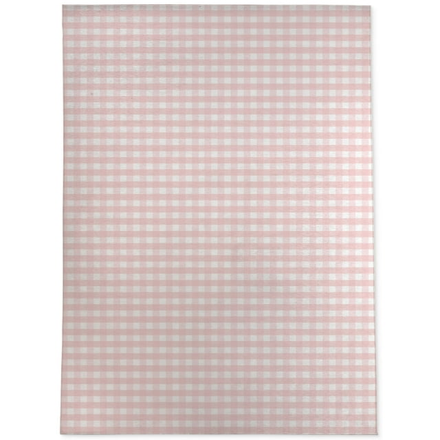 Rose Gingham Dream Area Rug by Kavka Designs