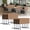 oak, variant on 2-Pack Folding Conference Room Table with Wheels, Mobile Modular Training Meeting Table for Classroom Office (oak 2PCS)