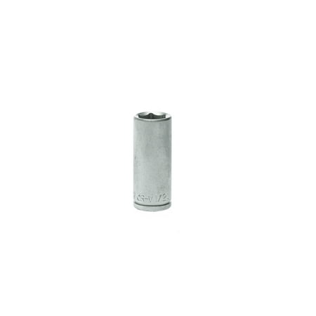 

Teng Tools 3/8 Inch Drive 1/2 Inch Drive 6 Point Deep SAE Socket - M380216-C