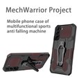 thumbnail image 4 of ELEHOLD Armor Case for Samsung Galaxy S23 6.1",Rugged Hybrid Full Body Protective Case Hidden Kickstand Magnetic Car Mount Anti-Scratch Shockproof Case,Brown, 4 of 8