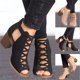 thumbnail image 1 of Sandalias de tacón alto Sandalias de mujer de tacón grueso estilo boca de pez versátiles y cómodas, 1 of 4