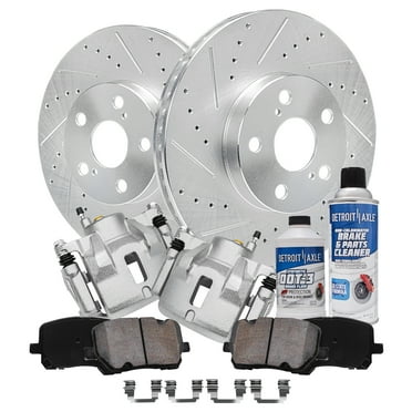 Toyota Brake Pads Front Disc Rotors & Ceramic Brake Pads Kit For 2009-2019 Toyota Corolla, Matrix, Scion XD, Pontiac Vibe Detroit Axle Brake Replacement - Foto 4