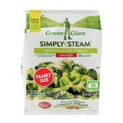 Green Giant Simply Steam Broccoli & Cheese Sauce, Frozen Vegetables, 22 oz