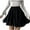 Black, variant on SMihono Fashion Women's High Waist Pleated A-Line Mini Skirt Short Skater Tennis Skirt Casual Split Hem Bodycon Midi Skirt Shorts Black 6