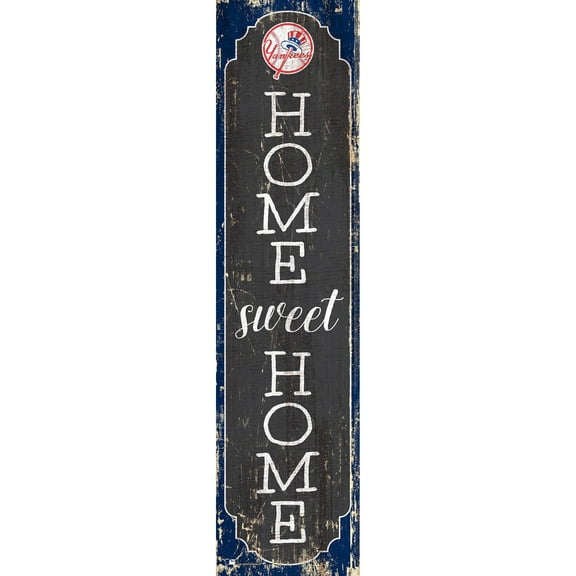 New York Yankees 24" Home Sweet Home Leaner Sign