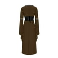 thumbnail image 3 of Hvot&aat Women Medieval Renaissance Dress Victorian Long Dress Costume Halloween Cosplay Retro Gowns, 3 of 6