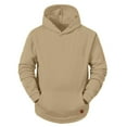thumbnail image 4 of Clothing 2025!Hoodies for Men Autumn and Winter Fashion Casual Loose Solid Color Hooded Sweatshirt Top XXXL, 4 of 6