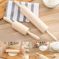 thumbnail image 1 of Rodillo de Madera de 17 Pulgadas con Mango Ergonómico Giratorio para Masa, Ideal para Hornear Pizza, Pasteles, Pan y Galletas., 1 of 7