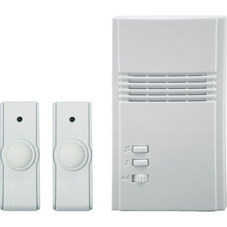UPC 853009001826 product image for IQ America Off-White Plug-In Wireless Door Chime With 2 Push Buttons | upcitemdb.com