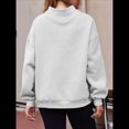 thumbnail image 4 of Sudaderas de Gran Tamaño para Mujer, Jersey de Cuello Alto, Sudaderas con Capucha de Larga, Tops, Conjuntos de Moda de Otoño, Ropa. Gris S, 4 of 8