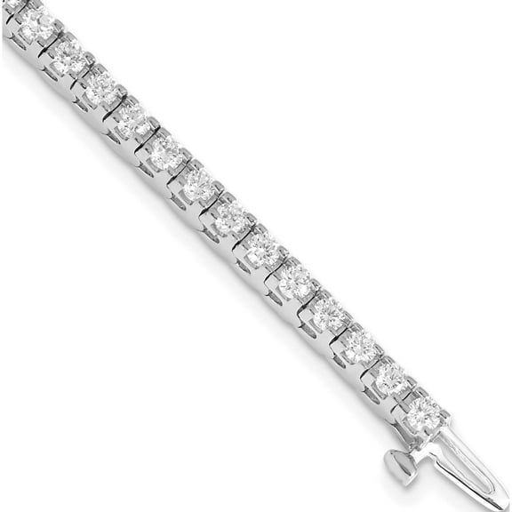 14K White Gold 14Kw True Origin Lab Grown Vs/Si, D E F, Diamond Tennis Bracelet (7 X 4) Made In United States x732wld