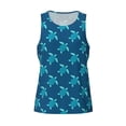 thumbnail image 4 of Gaeub Cute Turtle Men's Athletic Tank Top, Workout Sleeveless Shirts, Running Tank Tops for Gym, Running, Training - Large, 4 of 9
