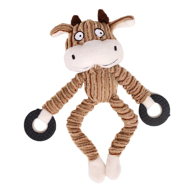 Juguete de Oso para Mascotas, Juguetes Chirriantes para Masticar Perros, Juguetes de Peluche para Perros, Juguete de Peluche Chirriante P , Marrón claro Yinane Juguete para perros