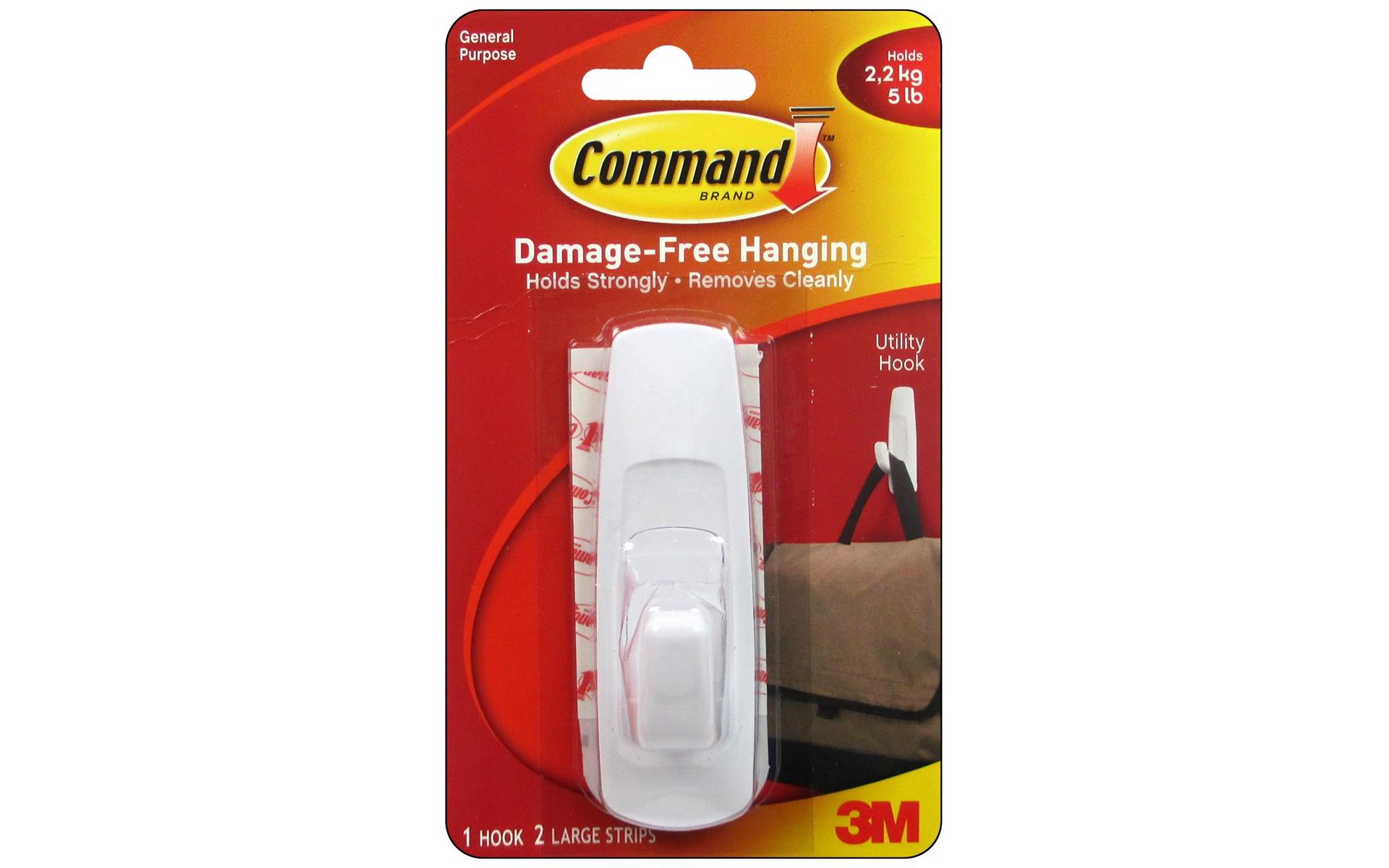 Command Adhesive Hook Large 1pc Walmart Canada