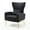 Black, variant on nno Velvet Accent Armchair with Lumbar Pillow, Gray (2 Count)