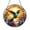 Acrylic 3.5 Inch, variant on Gothic Arch Hummingbird Stained Glass Style Window Decor, Floral Hanging Decorative Art Panel