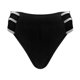 thumbnail image 5 of Tanga de mujer con purpurina, suave, con tiras y diamantes de imitación, sexy, de cintura media, con recortes, sin costuras, 5 of 7