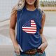 thumbnail image 3 of Chaleco estampado para mujer del Día de la Independencia, blusa de verano para niñas adultas Pompotops  FGAJ13614, 3 of 5