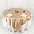 thumbnail image 5 of Efavormart 72" SATIN Square Tablecloth Overlay For Wedding Catering Party Table Decorations Nude Square Tablecloth Cover, 5 of 11