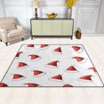 thumbnail image 2 of Yayeee Area Rugs for Living Room 5.2'x4' Non Slip Washable Bedroom Floor Carpet, Cute Santa Hats Pattern, 2 of 5