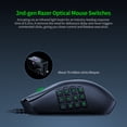 thumbnail image 5 of Ratón Razer Naga X MMO con cable RGB para juegos Ratón ligero con interruptor de ratón óptico Razer de segunda generación 16 botones programables Maboto Ratón, 5 of 5